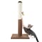 Pet Adobe Scratching Post with Sisal Rope, Toy, and Paw Shaped Base Interactive Play for Cats/Kitten, 24.5-inch 559757CBO - alternate 5